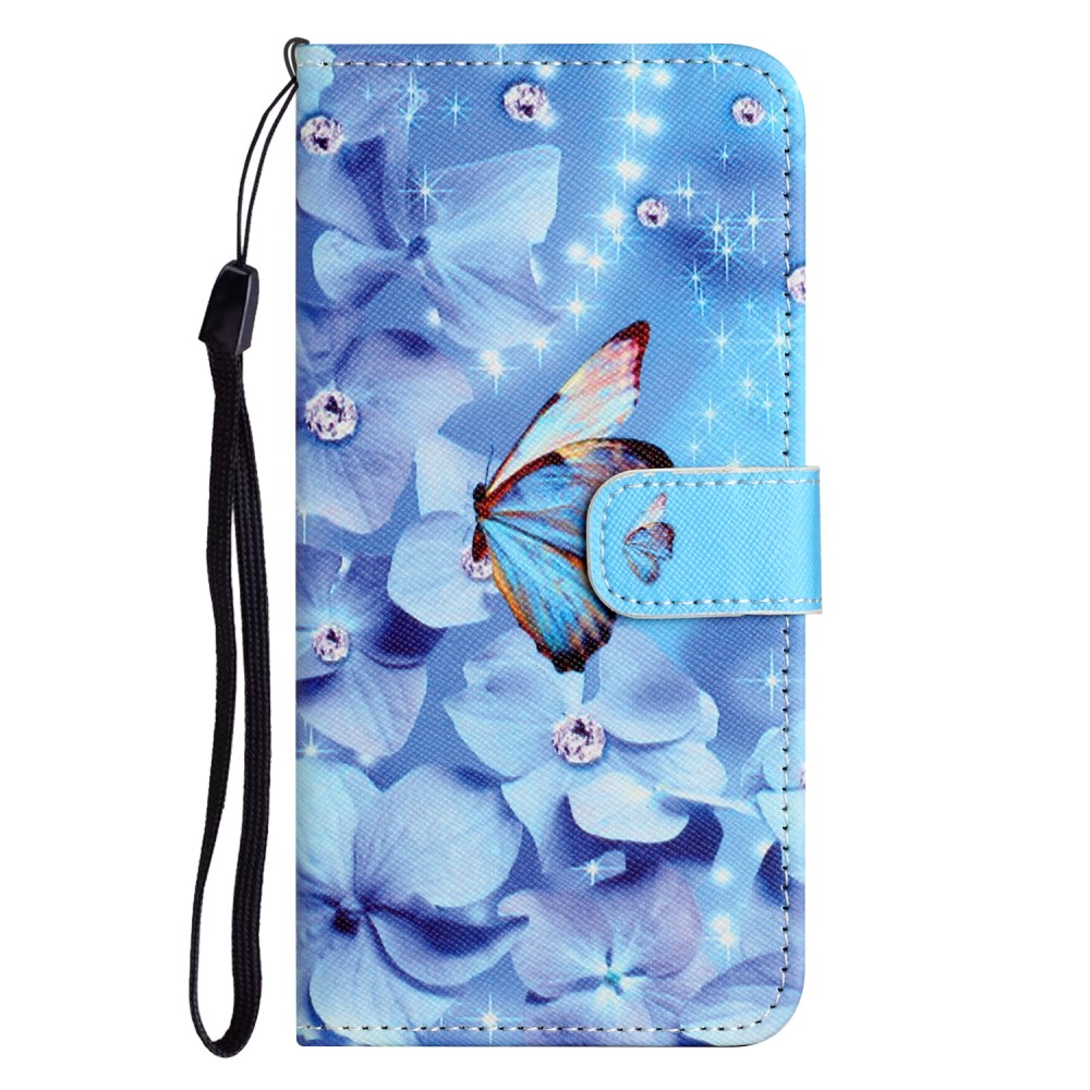  Motorola Moto G35 5G Fodral Med Tryck Fjäril / Blommor