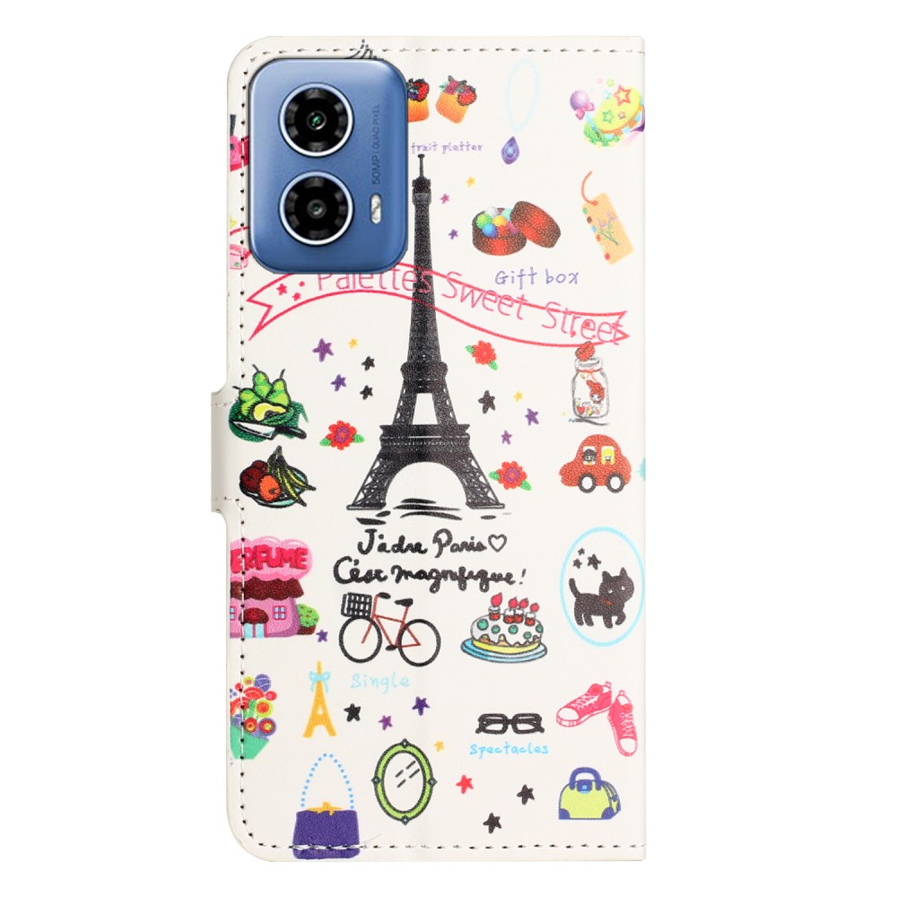  Motorola Moto G35 5G Fodral Med Tryck Eiffeltornet