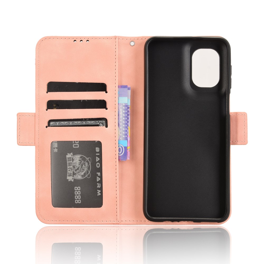  Motorola Moto G55 5G Fodral Med Avtagbart Kortfodral Rosa