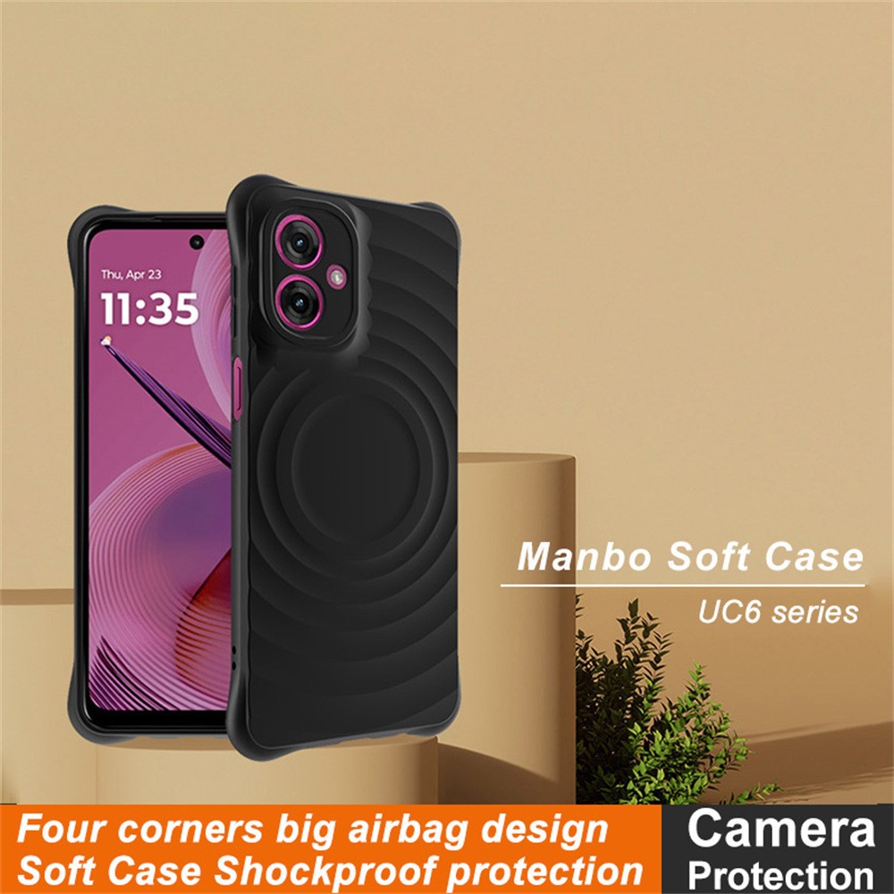 IMAK IMAK Motorola Moto G55 5G Skal Waterdrop Matt Svart