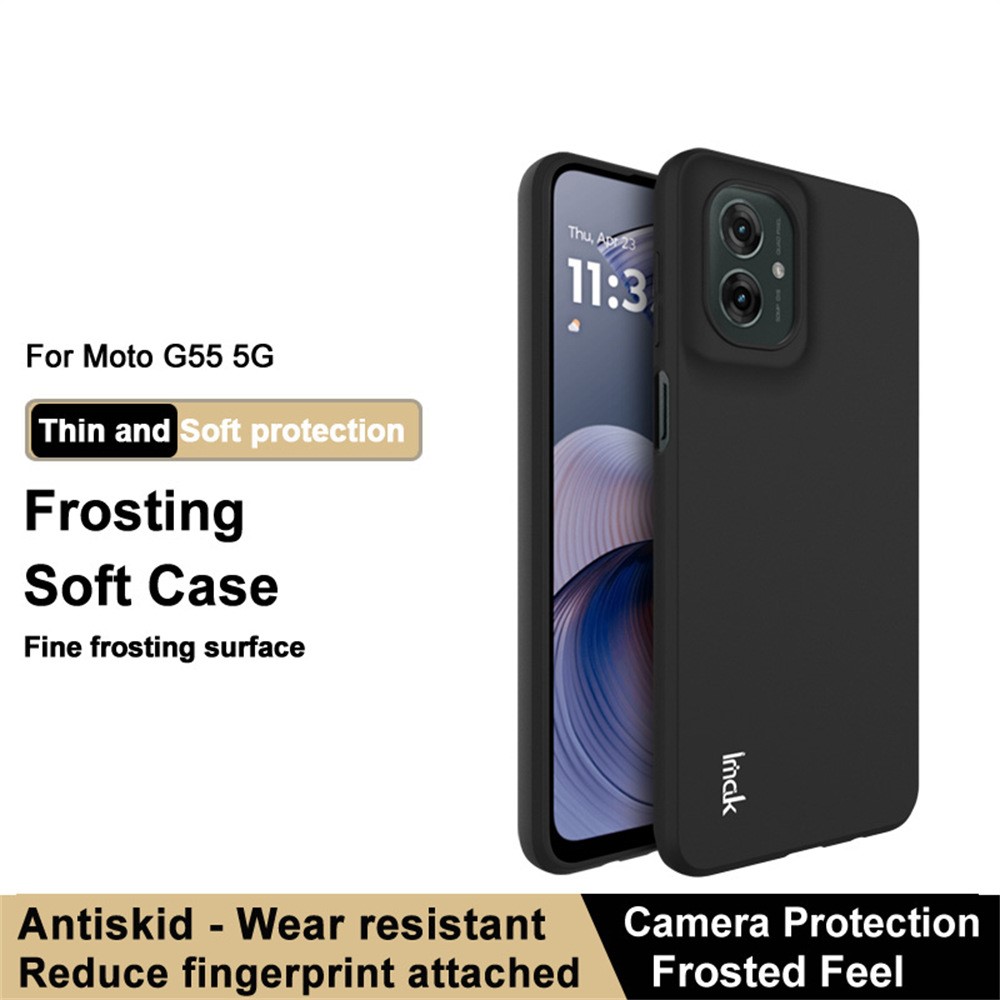 IMAK IMAK Motorola Moto G55 5G Skal TPU Svart
