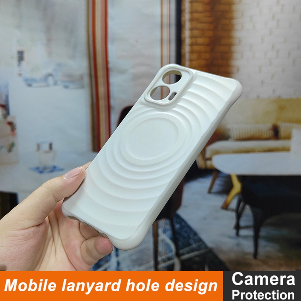 IMAK IMAK Motorola Moto G35 5G Skal Waterdrop Matt Vit