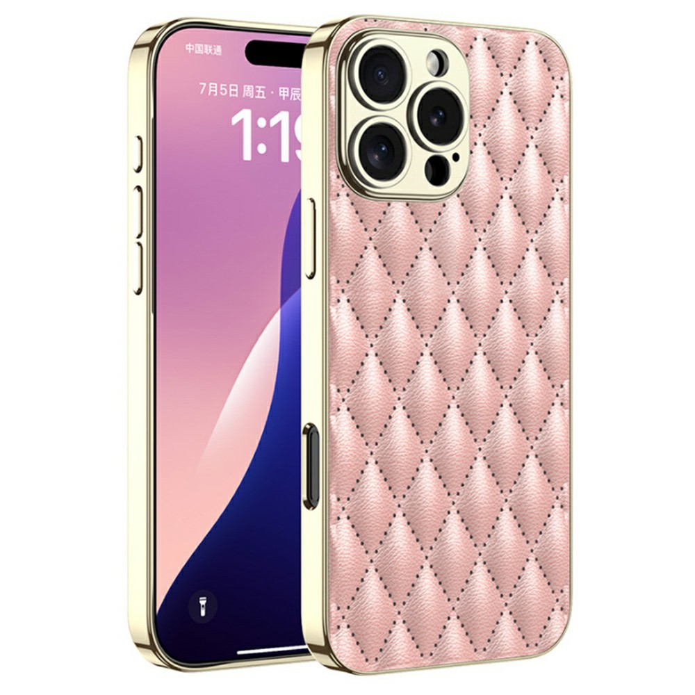 GKK GKK iPhone 16 Pro Skal Diamond Hybrid Läder Rosa