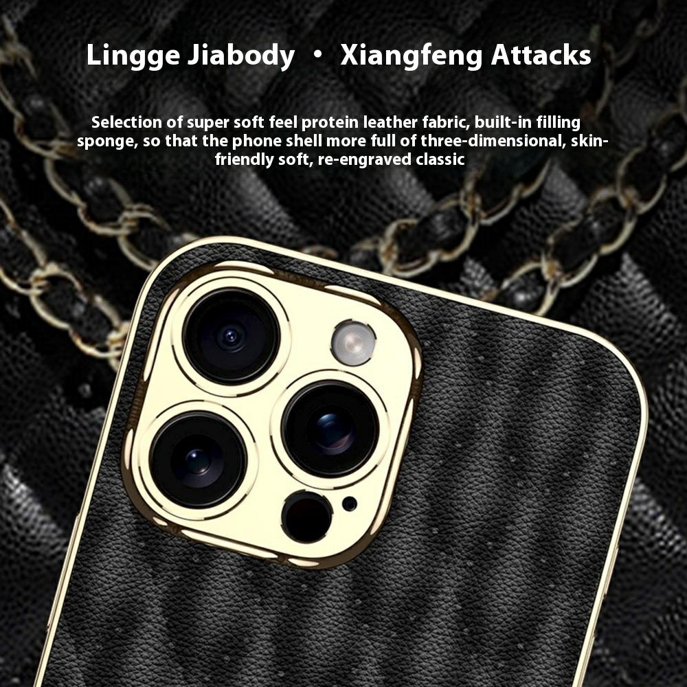 GKK GKK iPhone 16 Pro Skal Diamond Hybrid Läder Rosa