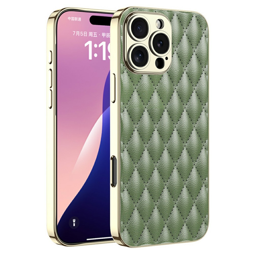 GKK GKK iPhone 16 Pro Skal Diamond Hybrid Läder Grön