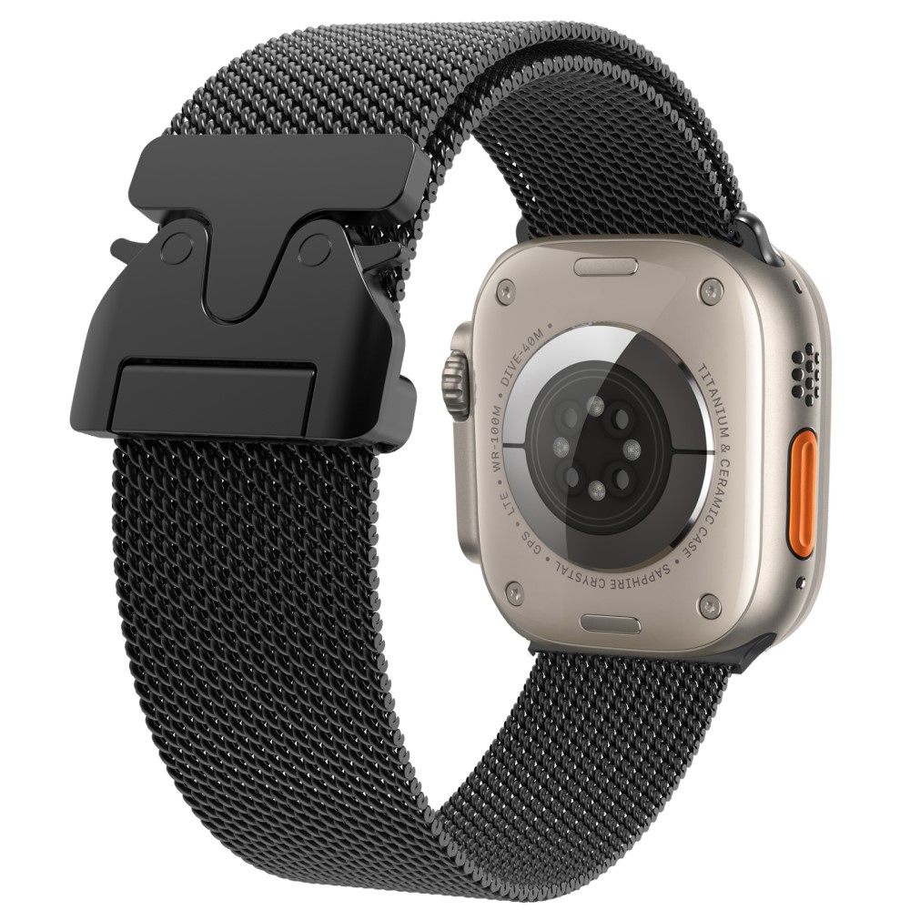  Apple Watch 38/40/41/42 mm Klockarmband Milanese Svart