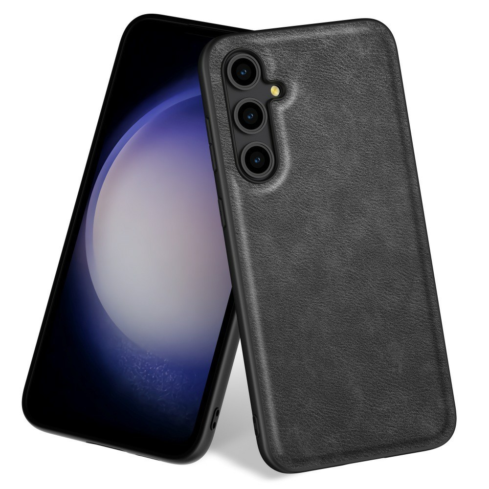  Samsung Galaxy S25 Skal Läder Retro Svart