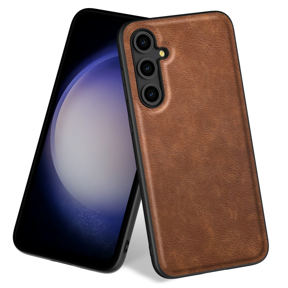  Samsung Galaxy S25 Skal Läder Retro Brun