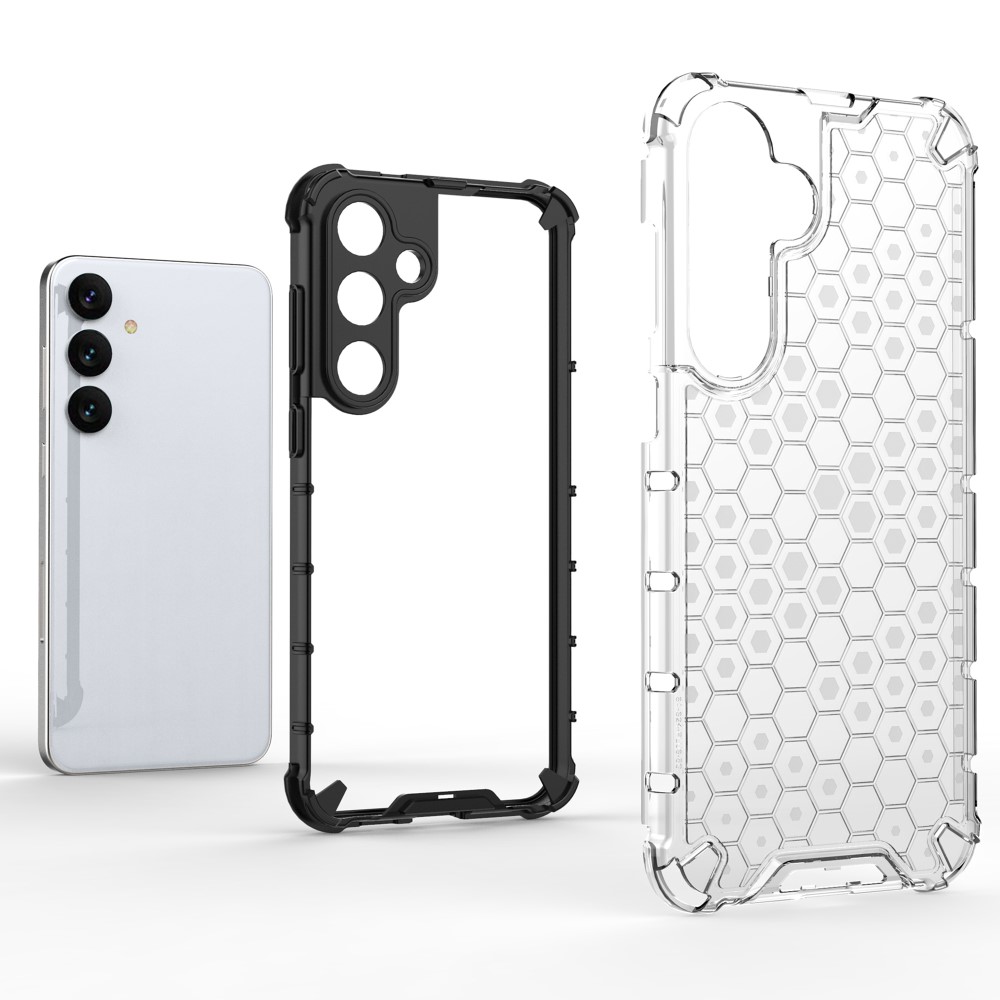  Samsung Galaxy S25 Skal Hybrid Honeycomb Svart