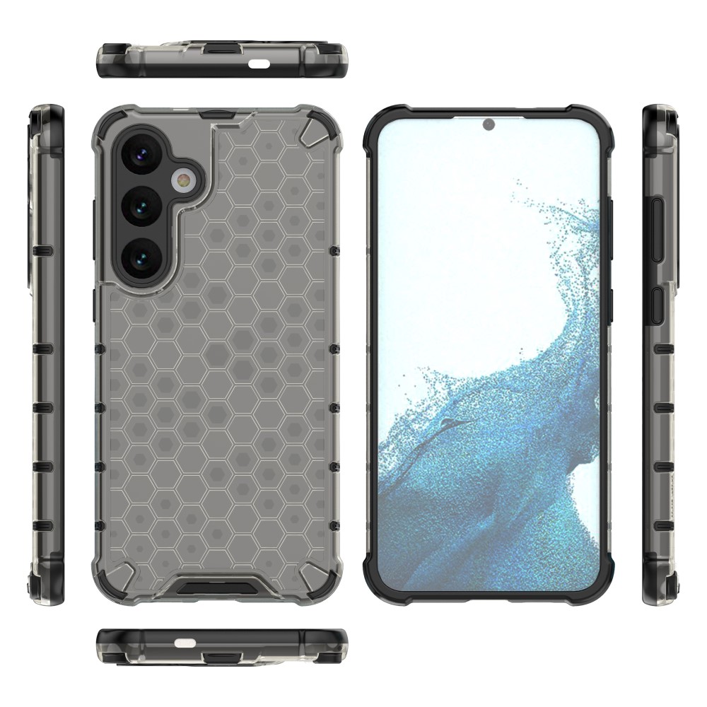  Samsung Galaxy S25 Skal Hybrid Honeycomb Svart
