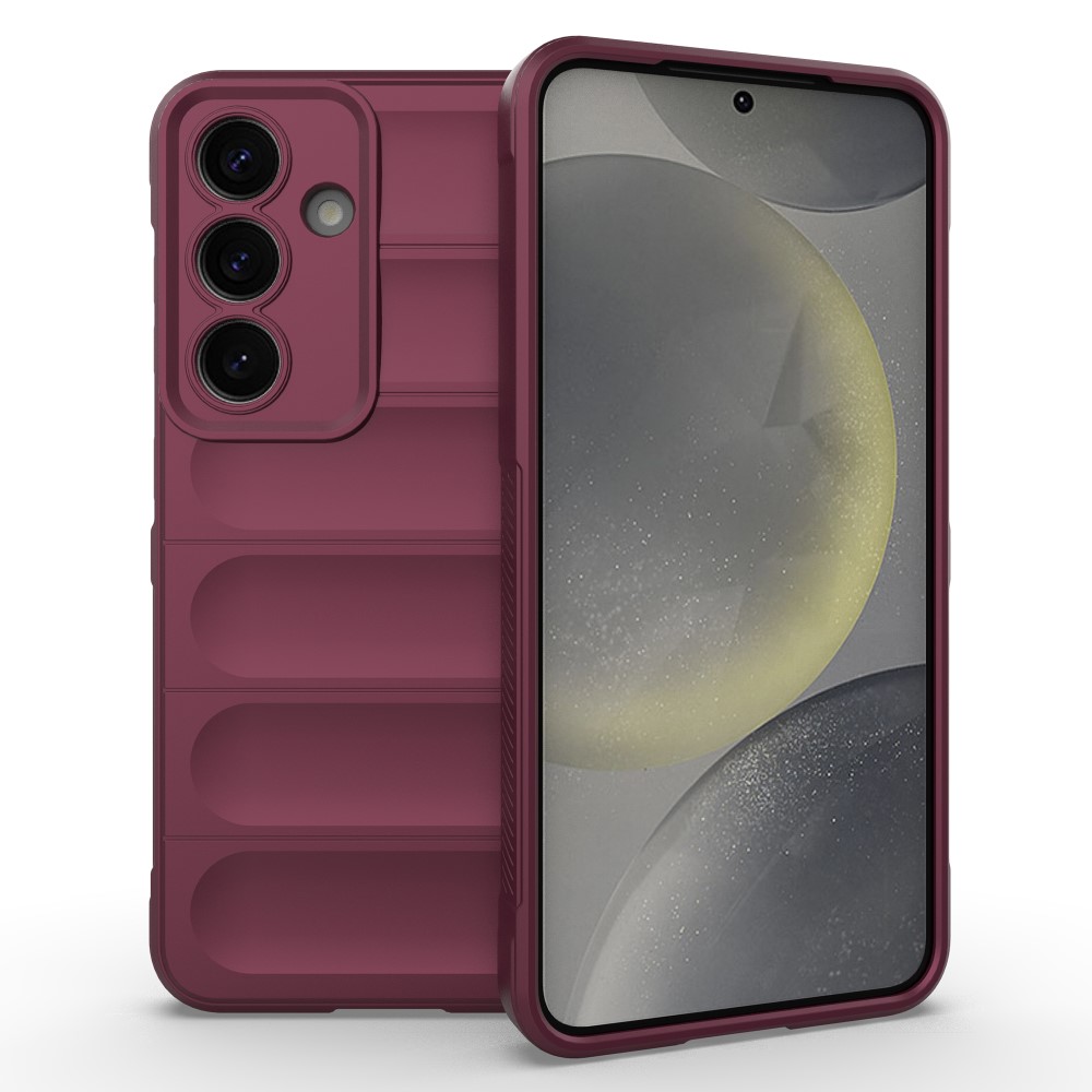  Samsung Galaxy S25 Skal Magic Shield Vinröd