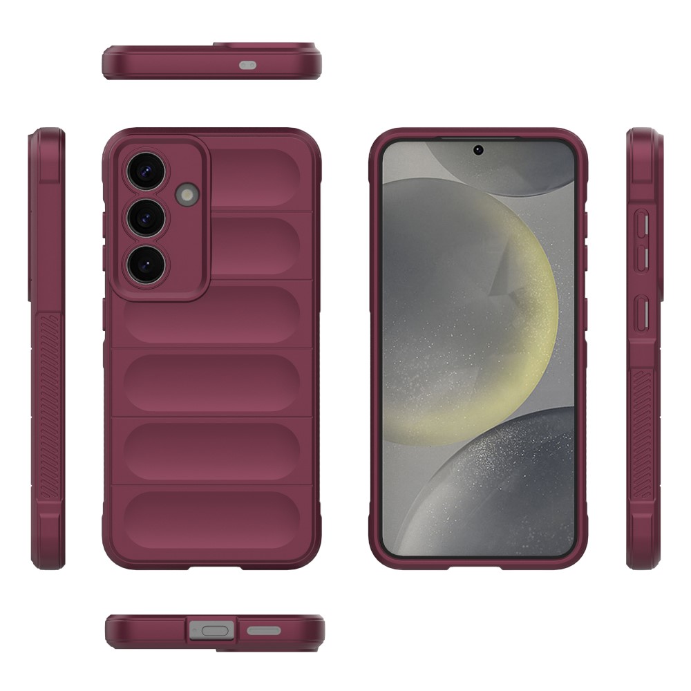  Samsung Galaxy S25 Skal Magic Shield Vinröd