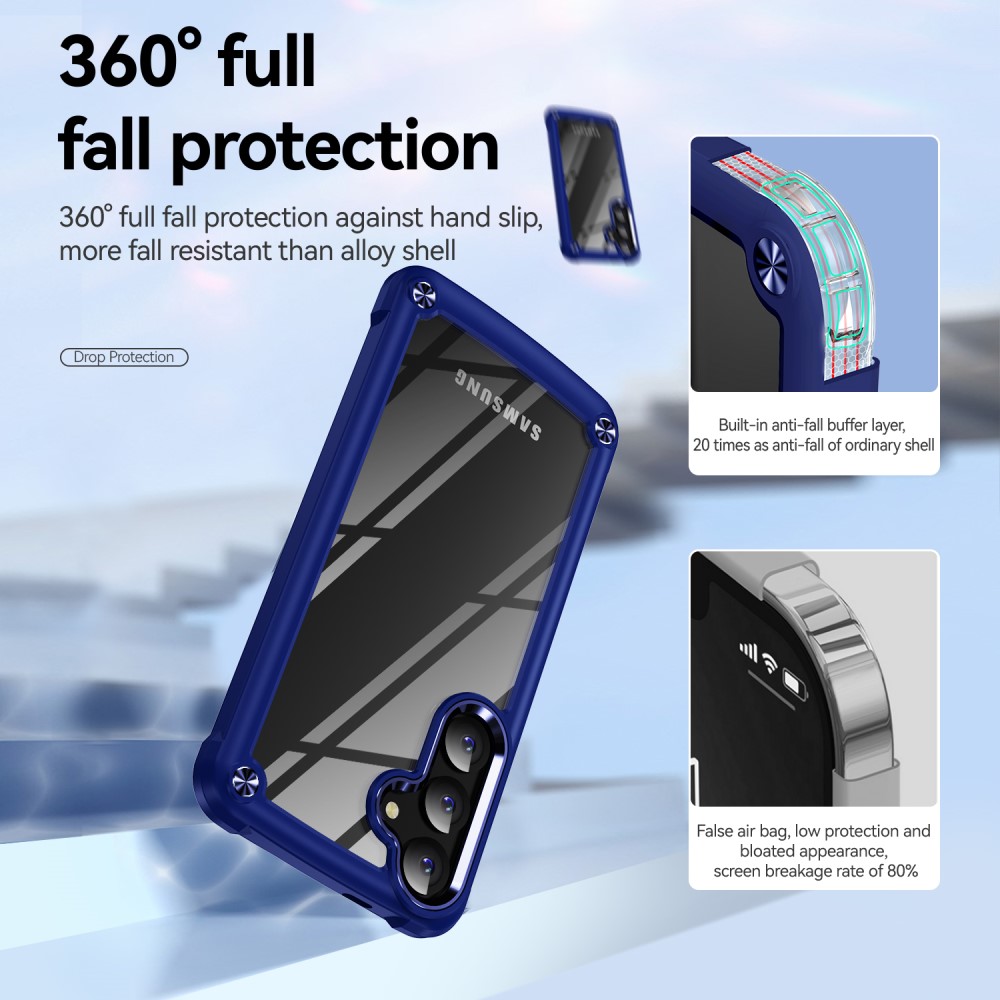  Samsung Galaxy S25 Skal Xtreme Shockproof Hybrid Blå