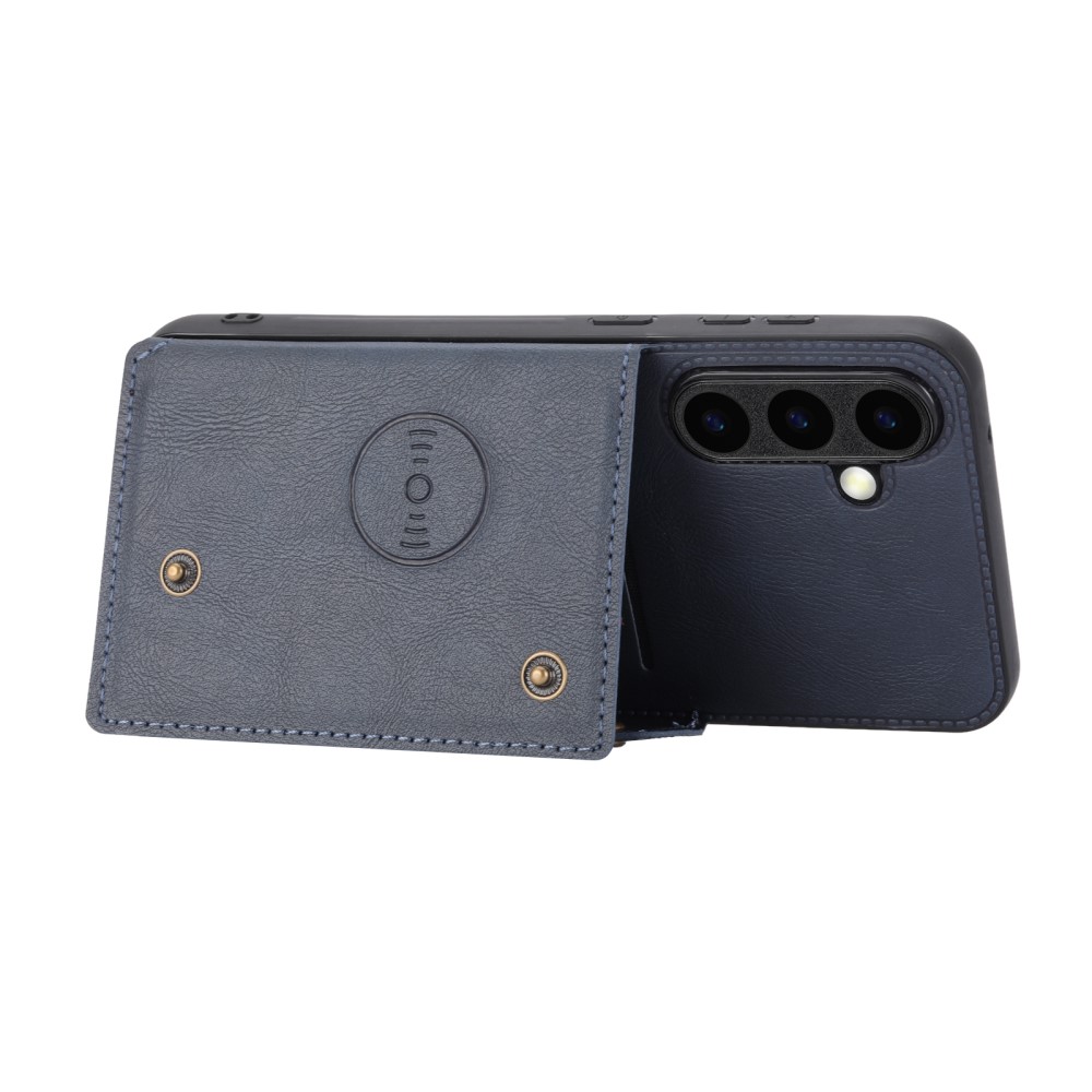  Samsung Galaxy S25 Skal Läder Med Kortfack Och Magnet