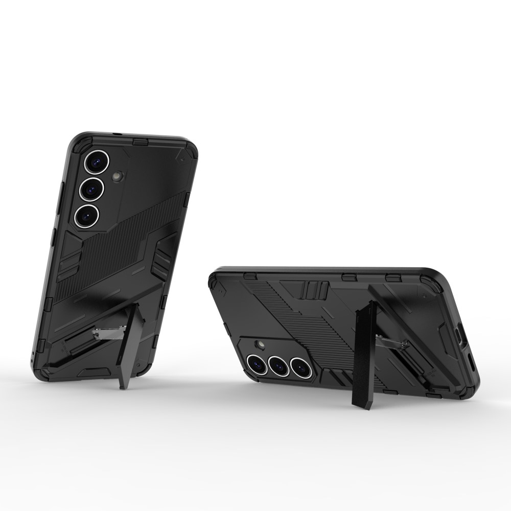  Samsung Galaxy S25 Skal Kickstand Hybrid Armor Svart