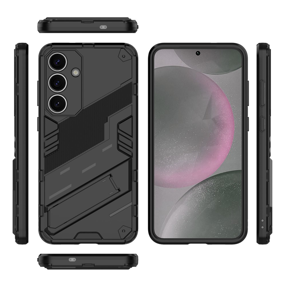  Samsung Galaxy S25 Skal Kickstand Hybrid Armor Svart