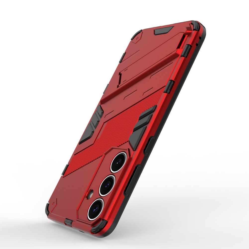  Samsung Galaxy S25 Skal Kickstand Hybrid Armor Röd