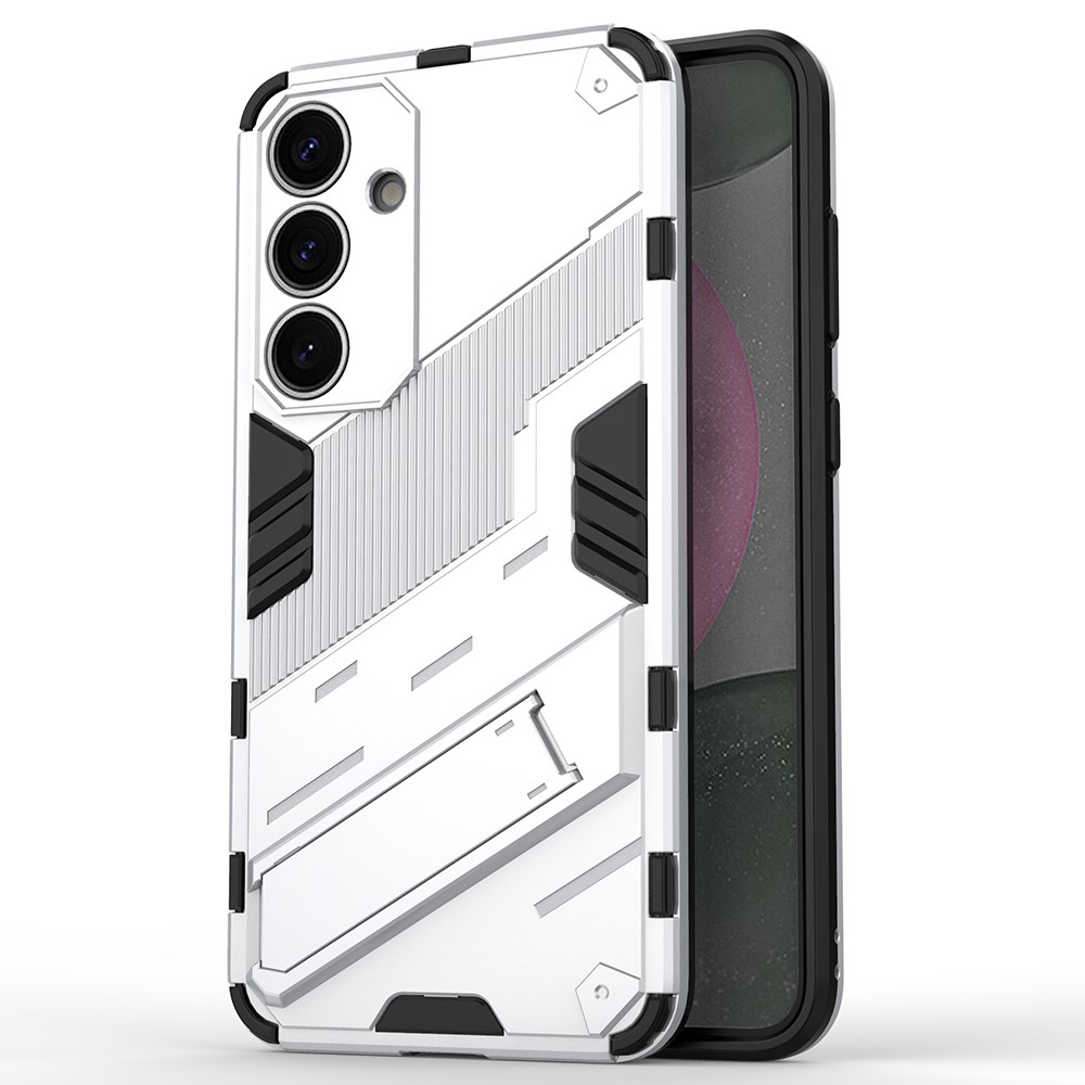  Samsung Galaxy S25 Skal Kickstand Hybrid Armor Vit