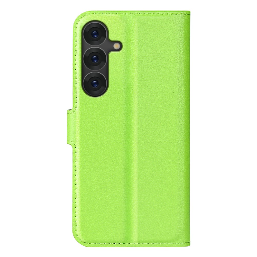  Samsung Galaxy S25 Fodral Litchi Läder Grön