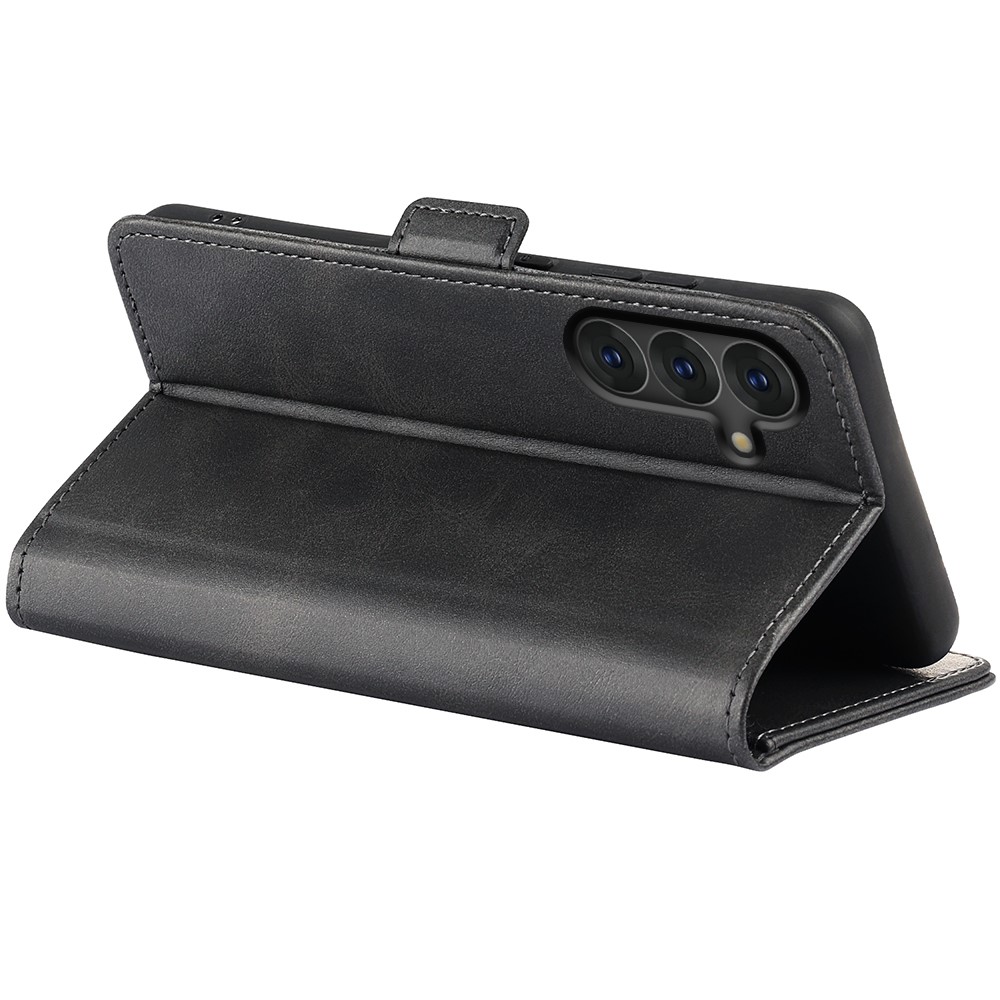  Samsung Galaxy S25 Fodral Läder Svart
