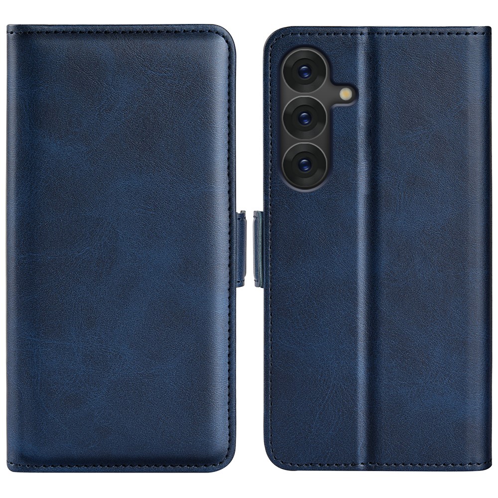  Samsung Galaxy S25 Fodral Läder Blå