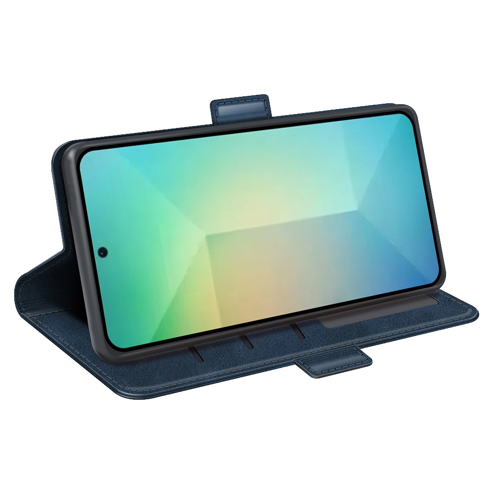  Samsung Galaxy S25 Fodral Läder Blå