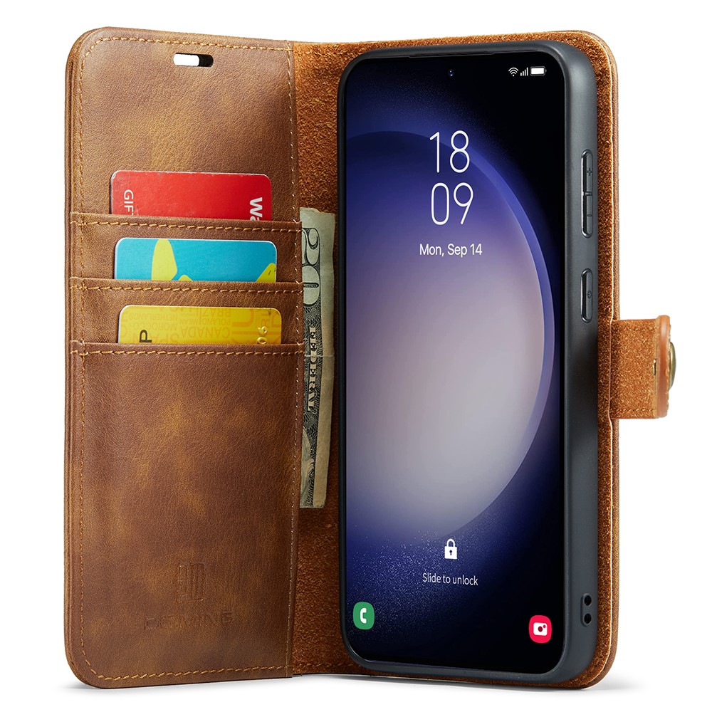 DG.MING DG.MING Samsung Galaxy S25 2in1 Magnet Fodral / Skal Brun