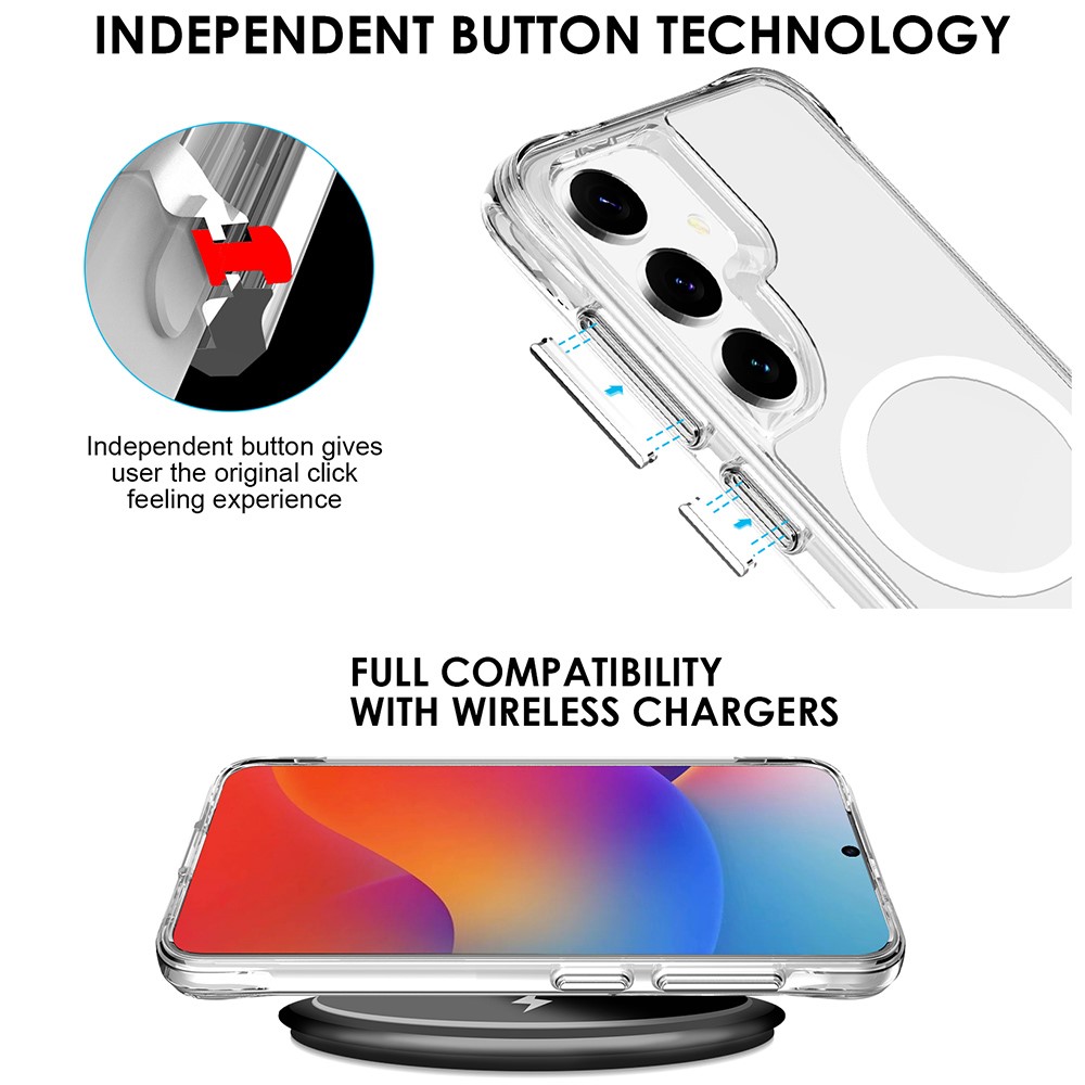  Samsung Galaxy S25 Skal MagSafe Transparent