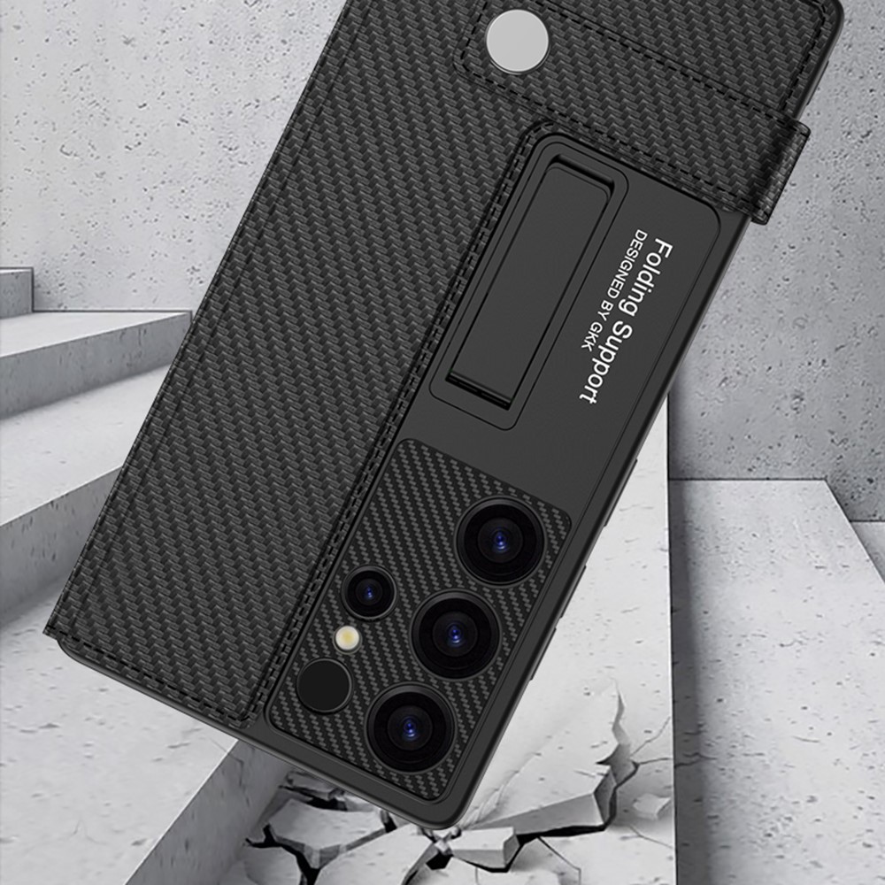 GKK GKK Samsung Galaxy S25 Fodral Kickstand Med Korthållare Grön