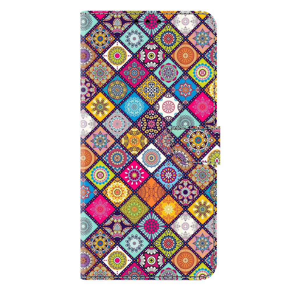  Samsung Galaxy S25 Fodral Tryckta Mandala Blommor