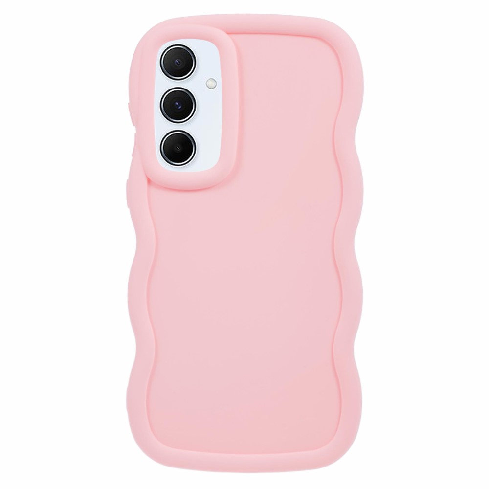  Samsung Galaxy S25 Mobilskal Wavy Ljus Rosa