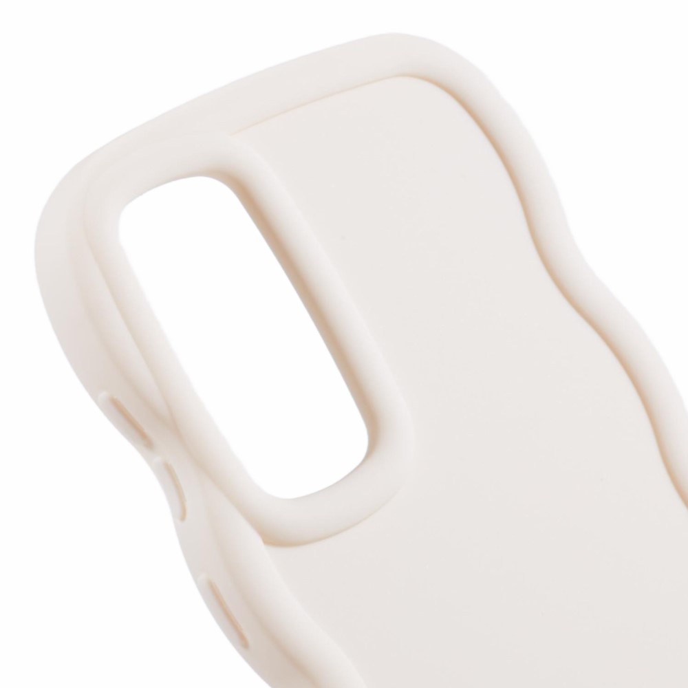  Samsung Galaxy S25 Mobilskal Wavy Off White