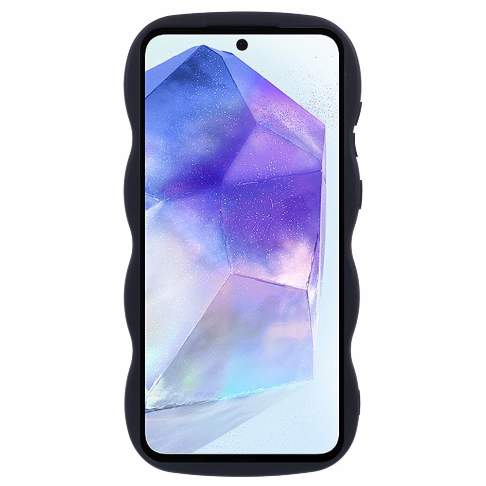  Samsung Galaxy S25 Mobilskal Wavy Svart