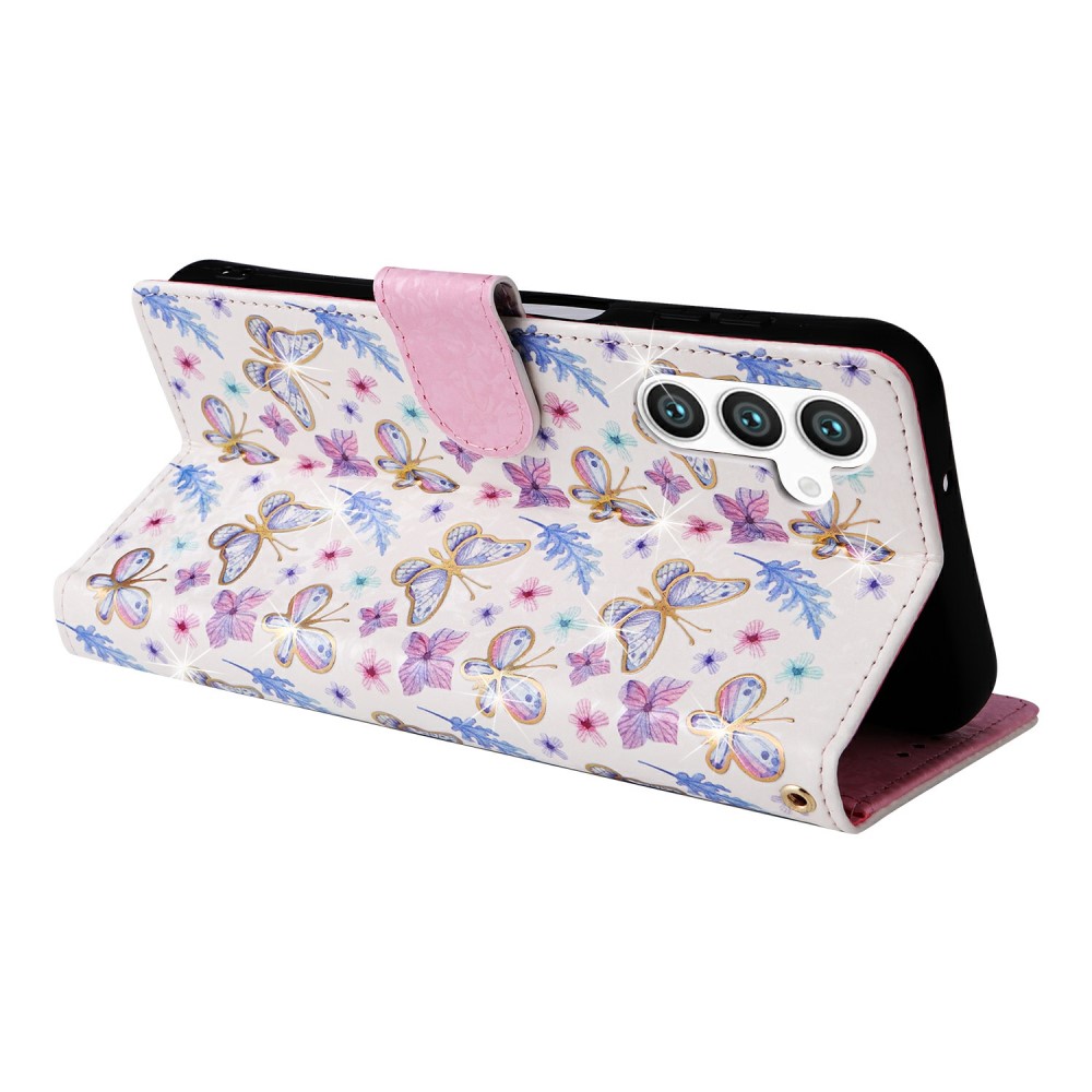  Samsung Galaxy S25 Fodral RFID Fjärilar / Blommor