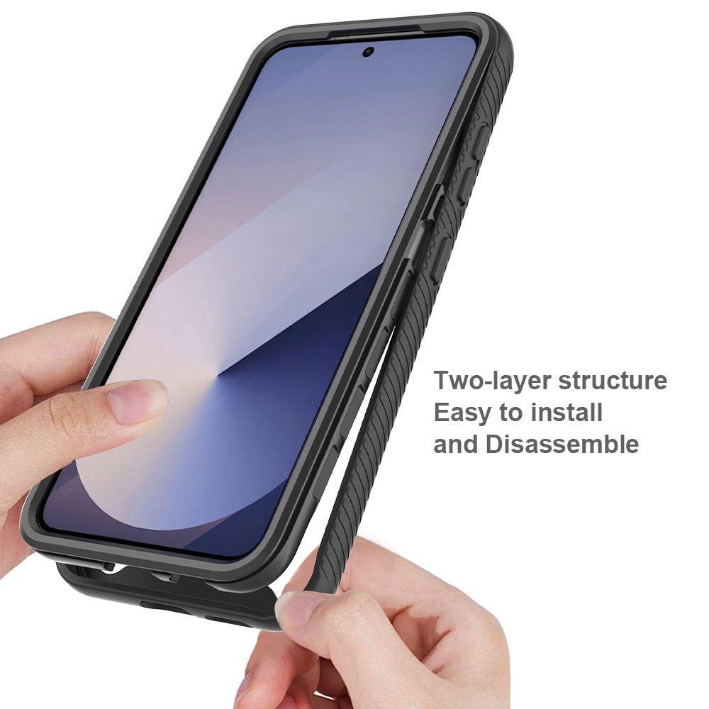  Samsung Galaxy S25 Skal Hybrid Defense Svart
