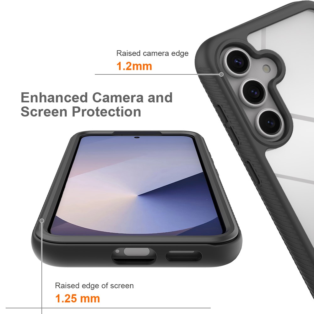  Samsung Galaxy S25 Skal Hybrid Defense Svart