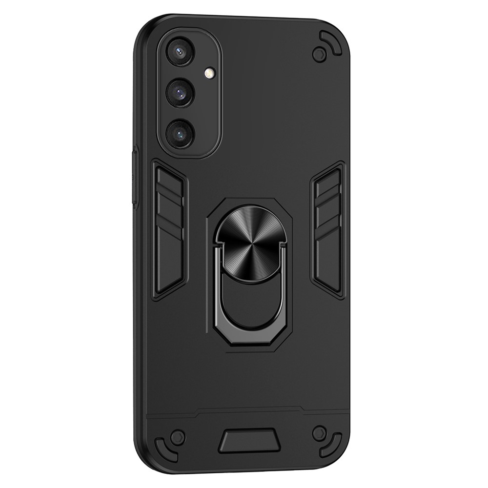  Samsung Galaxy S25 Skal Hybrid Armor Ring Svart