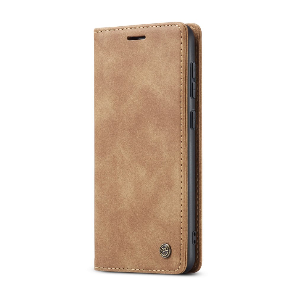 CASEME CASEME Galaxy S25 Fodral Flip Retro Läder Brun