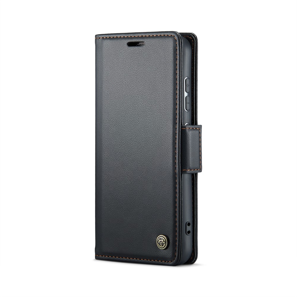 CASEME CASEME Samsung Galaxy S25 Fodral RFID Läder Svart