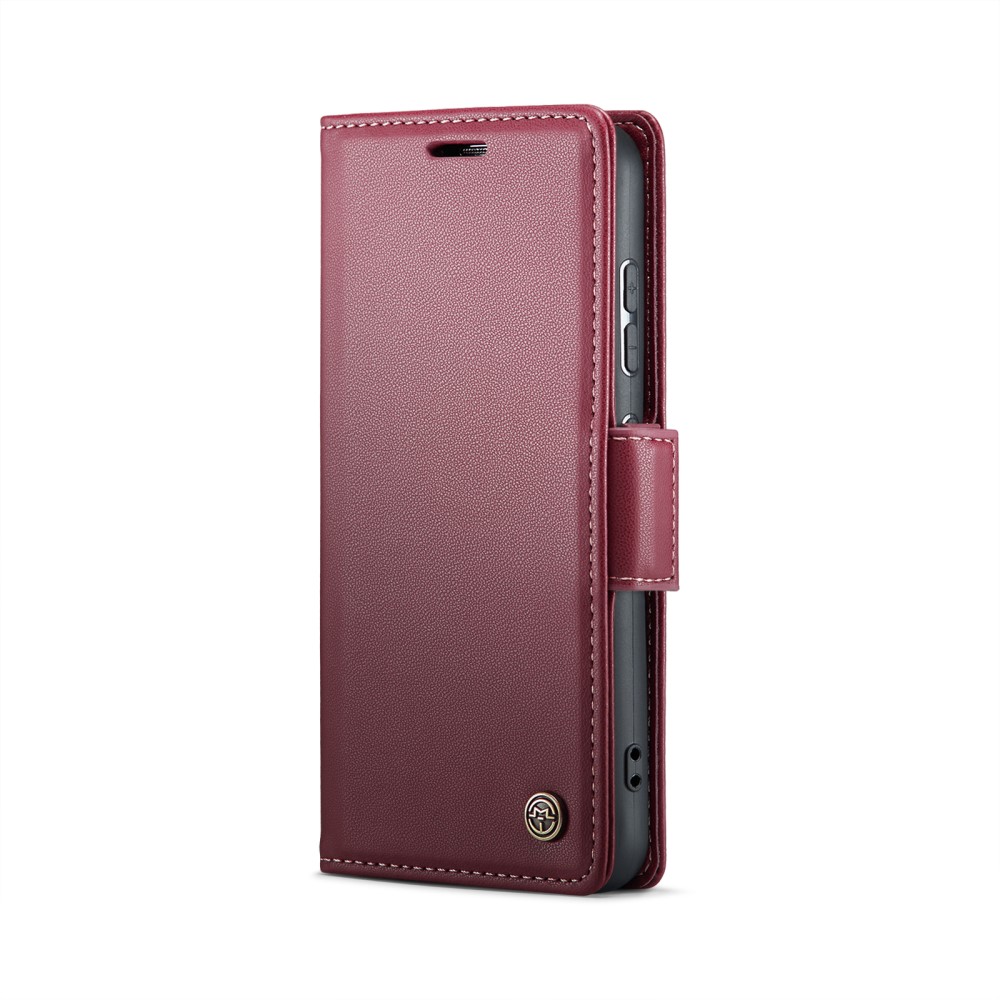 CASEME CASEME Samsung Galaxy S25 Fodral RFID Läder Röd