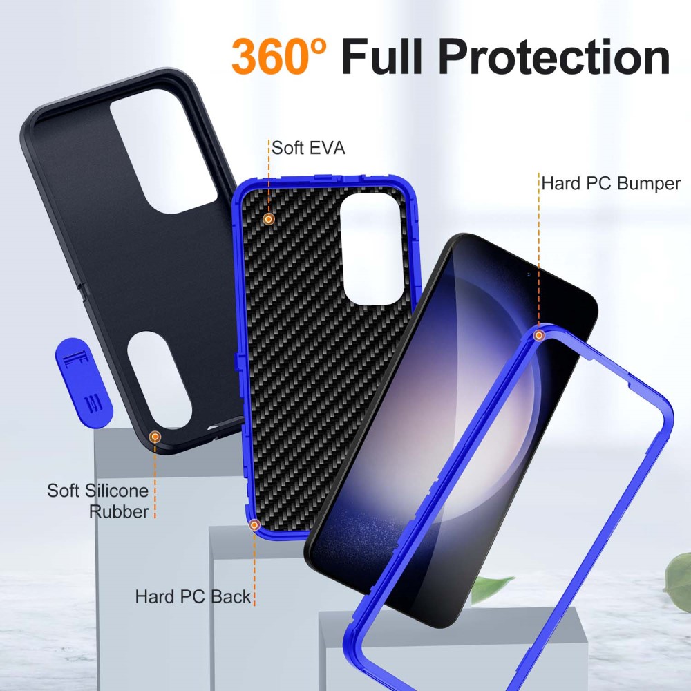  Samsung Galaxy S25 Skal Extreme Hybrid Kickstand Blå
