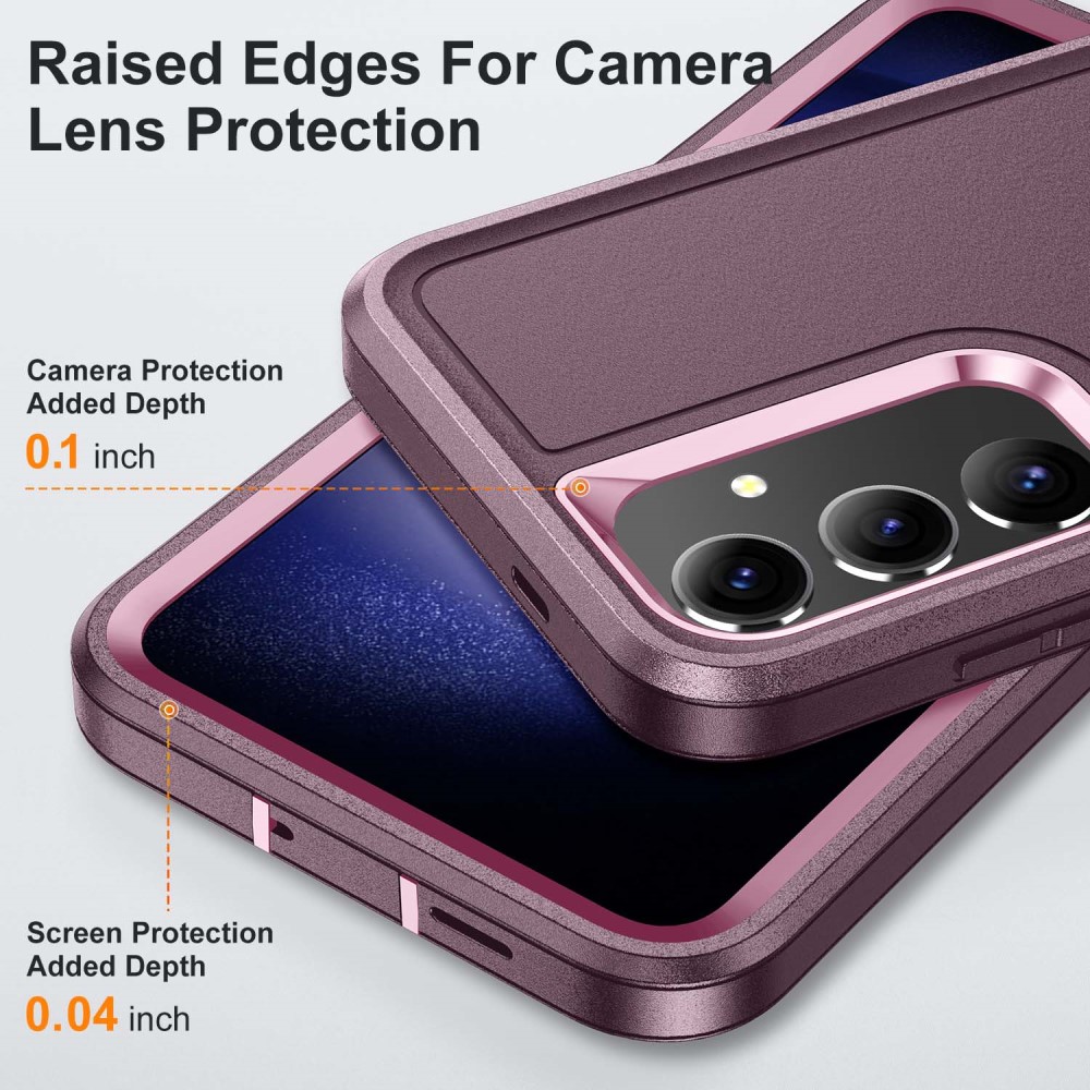  Samsung Galaxy S25 Skal Extreme Hybrid Kickstand Lila/Rosa