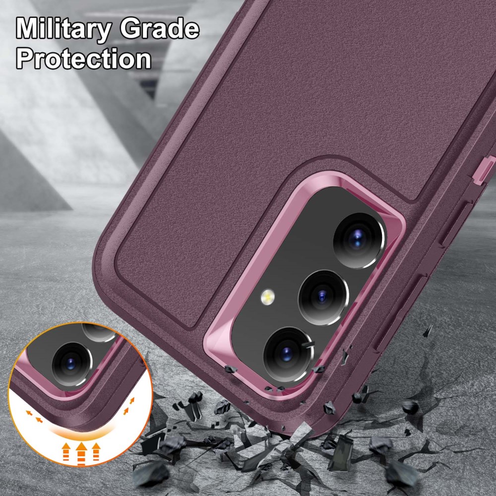  Samsung Galaxy S25 Skal Extreme Hybrid Kickstand Lila/Rosa