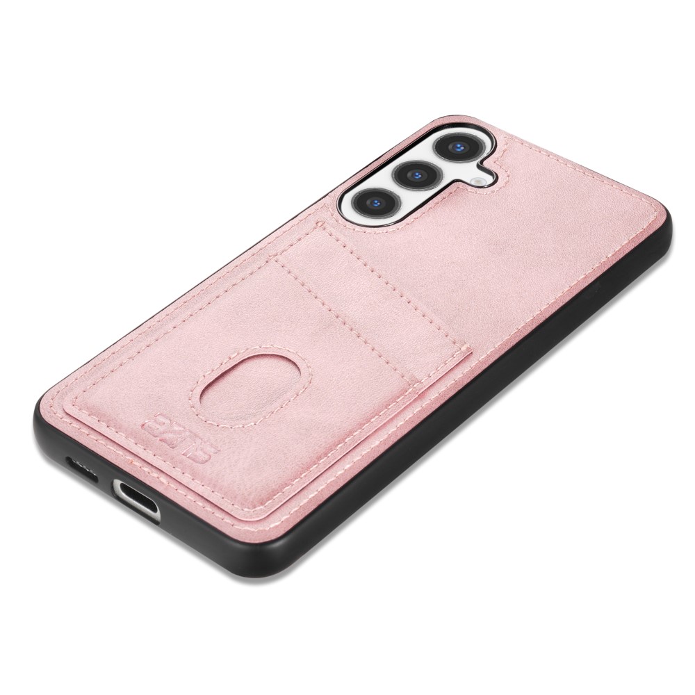 AZNS AZNS Samsung Galaxy S25 Skal Med Kortfack Läder Roséguld