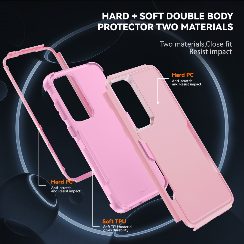  Samsung Galaxy S25 Skal Extreme Shockproof Hybrid Rosa