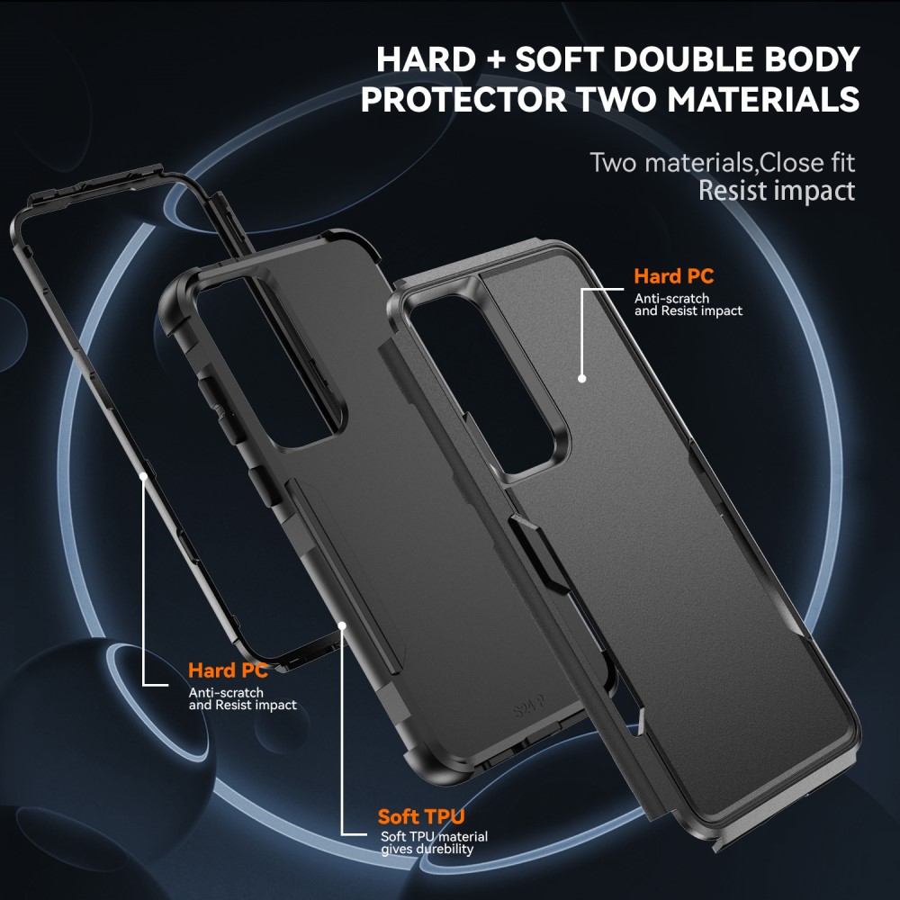  Samsung Galaxy S25 Skal Extreme Shockproof Hybrid Svart
