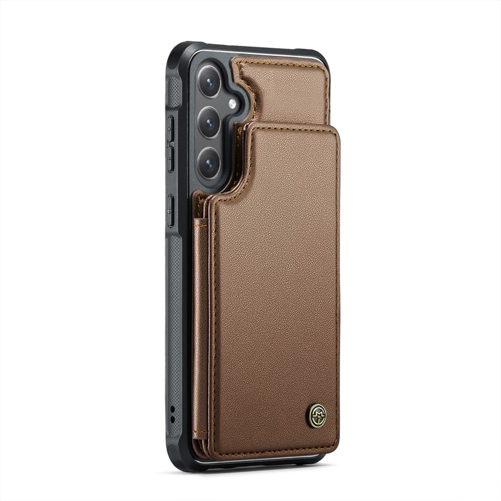 CASEME CASEME Samsung Galaxy S25 Skal RFID Kickstand Brun