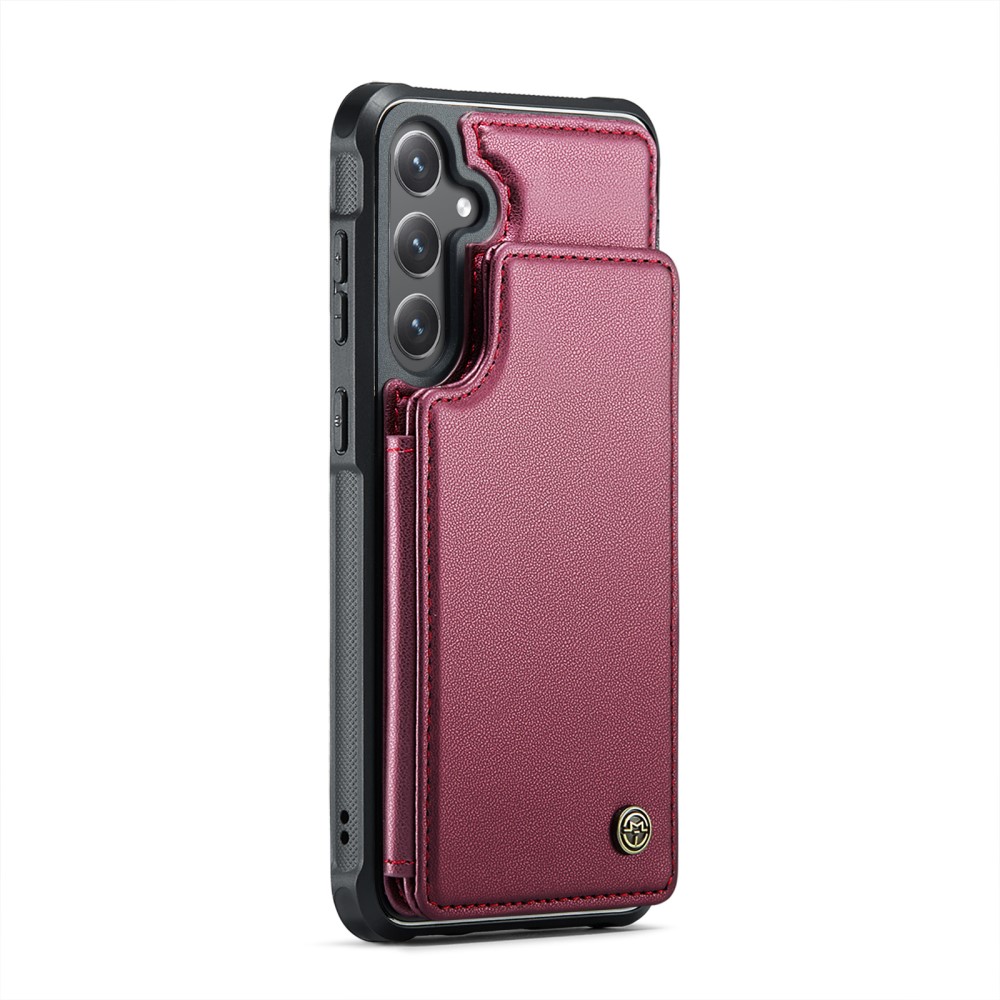 CASEME CASEME Samsung Galaxy S25 Skal RFID Kickstand Röd