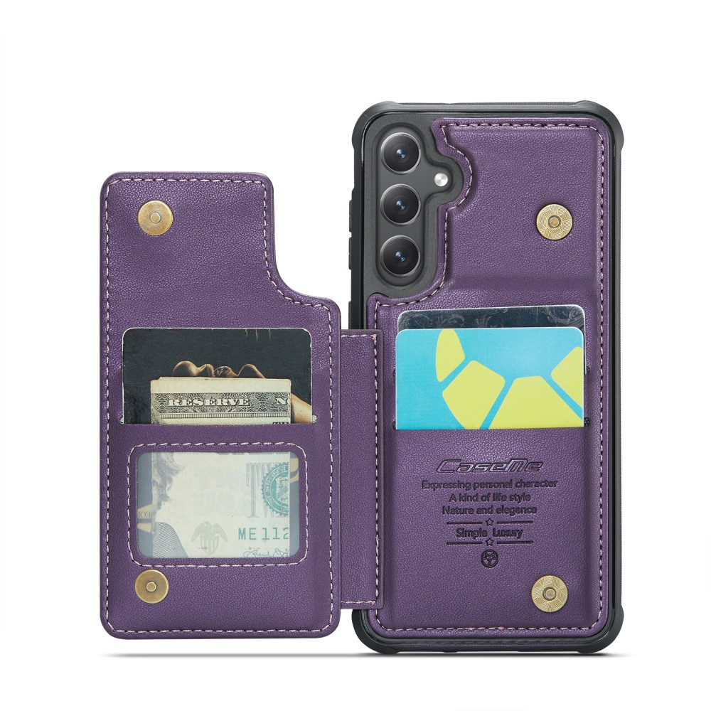 CASEME CASEME Samsung Galaxy S25 Skal RFID Kickstand Lila