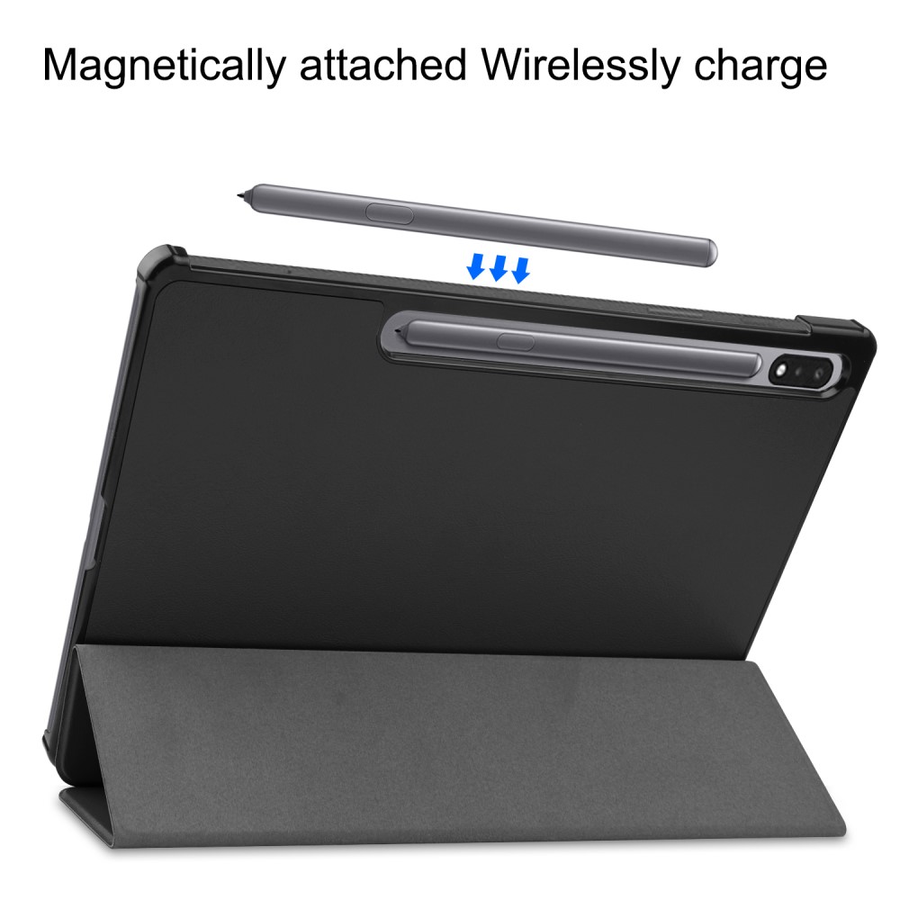  Galaxy Tab S10 Plus/S9 Plus/S9 FE Plus Fodral Tri-Fold Svart